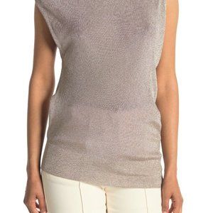 REISS, Brigette Sleeveless Drape GREY